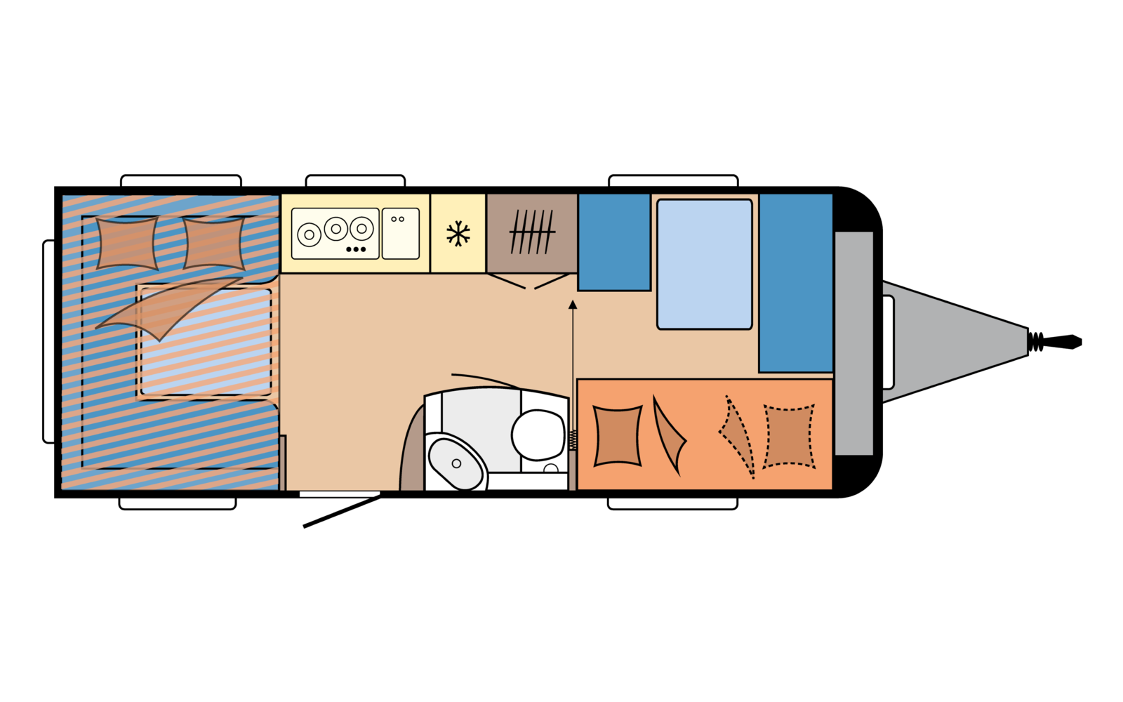 Grundriss Hobby De Luxe 515 UHK